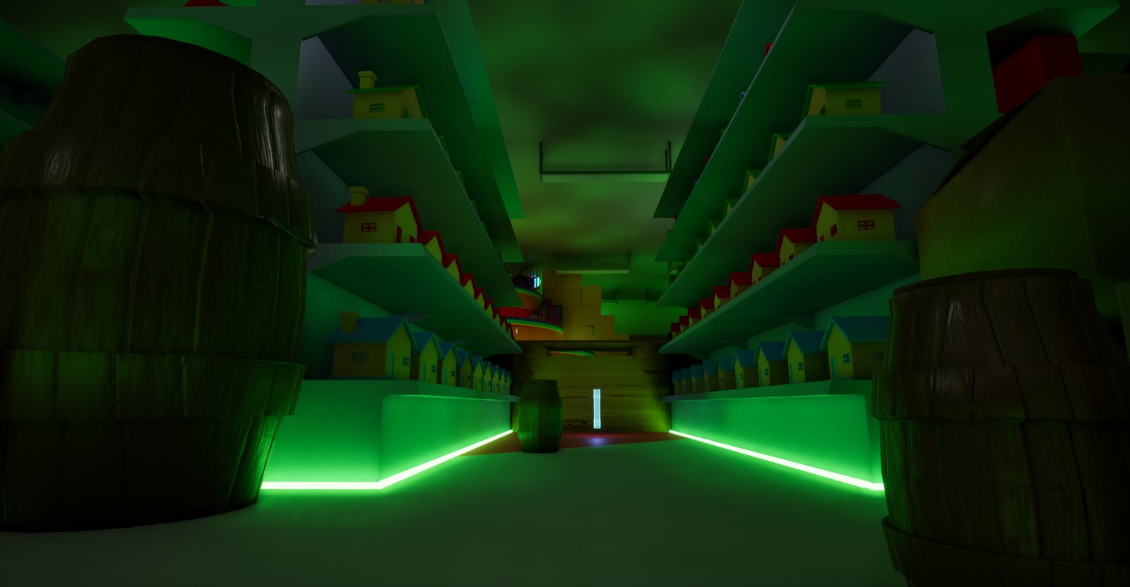 Toy shop corridor
